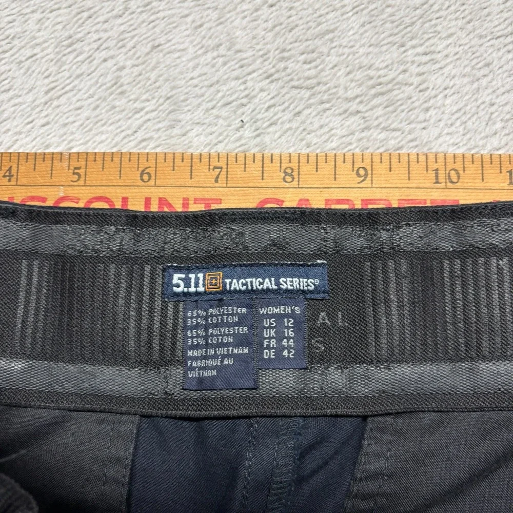 511 Tactical‎ Cargo Pants Womens 12 Black PDU Class B Utility Pockets 64306